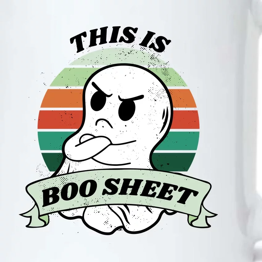 This Is Boo Sheet Cartoon Ghost Funny Halloween Black Color Changing Mug