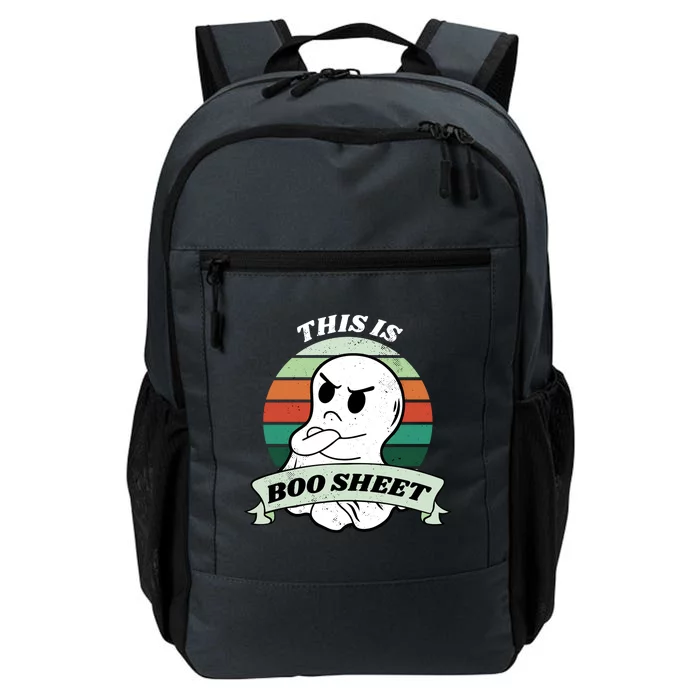 This Is Boo Sheet Cartoon Ghost Funny Halloween Daily Commute Backpack