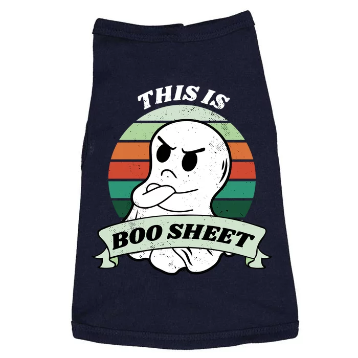 This Is Boo Sheet Cartoon Ghost Funny Halloween Doggie Tank