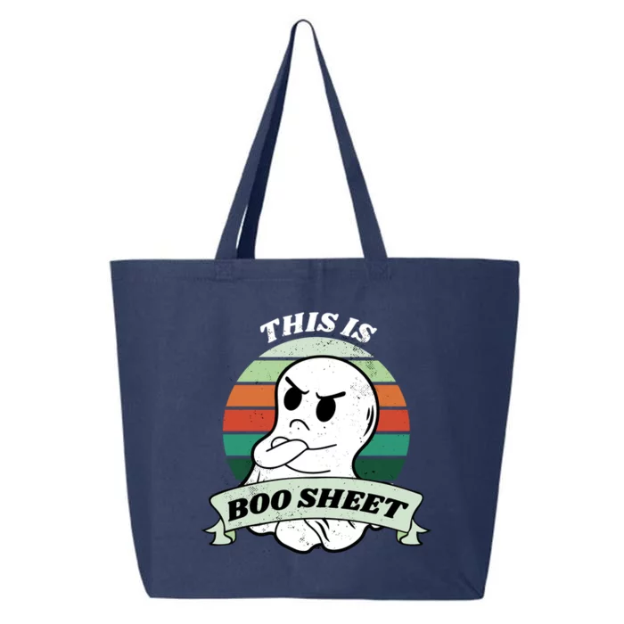 This Is Boo Sheet Cartoon Ghost Funny Halloween 25L Jumbo Tote