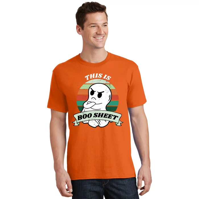 This Is Boo Sheet Cartoon Ghost Funny Halloween T-Shirt