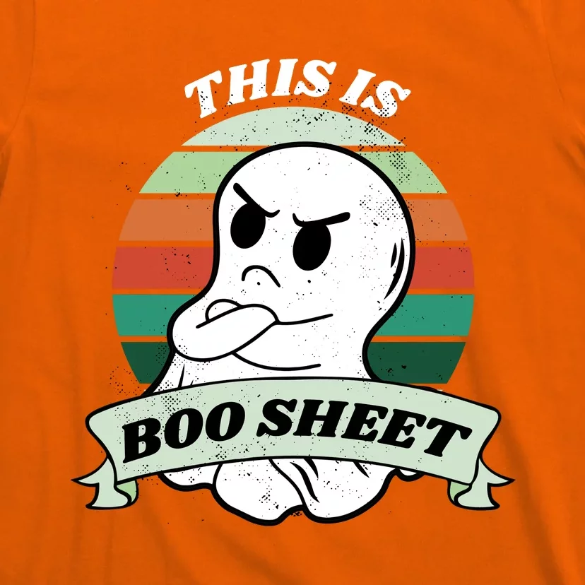 This Is Boo Sheet Cartoon Ghost Funny Halloween T-Shirt