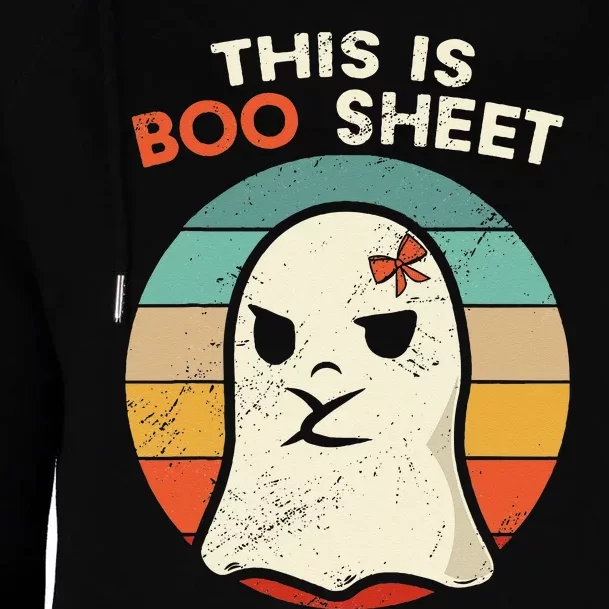 This Is Boo Sheet Funny Halloween Costumes Funny Halloween Womens Funnel Neck Pullover Hood