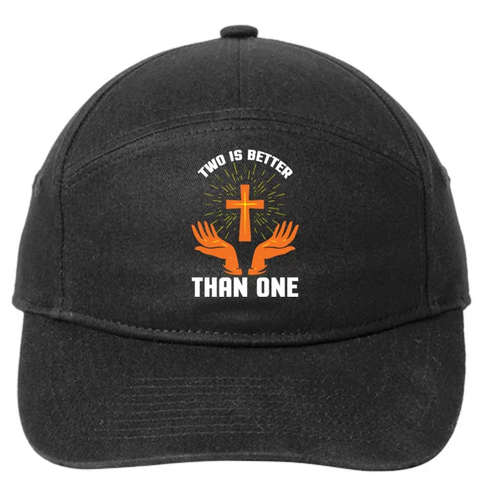 Two Is Better Than One 7-Panel Snapback Hat