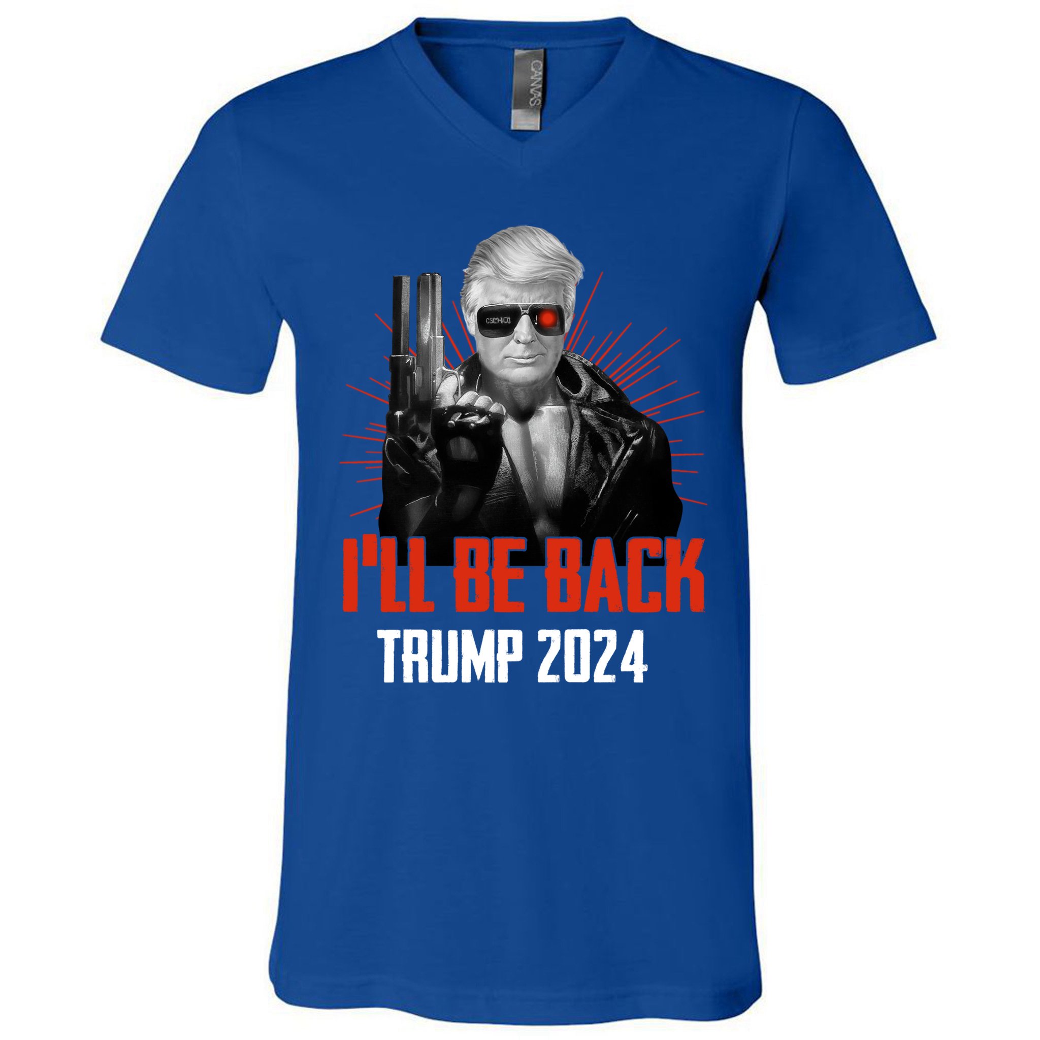 Trumpinator I'll Be Back 2024 Donald Trump 2024 I'll Be Back VNeck T