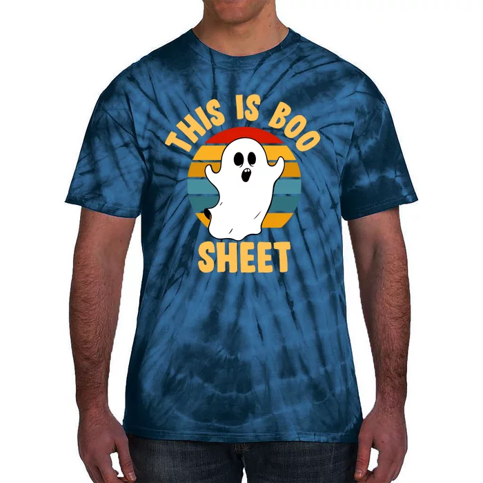 This Is Boo Sheet Funny Halloween Tie-Dye T-Shirt