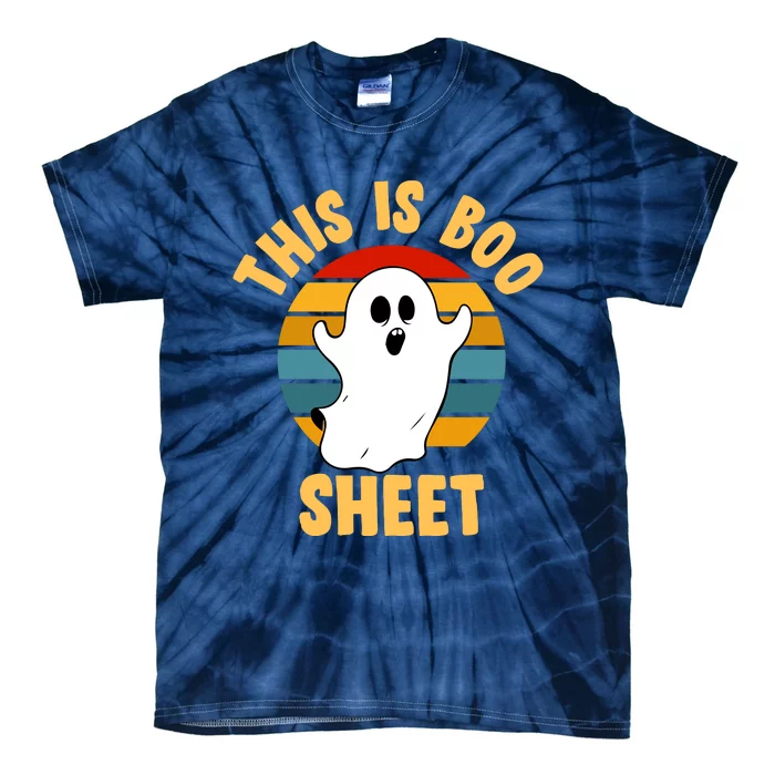 This Is Boo Sheet Funny Halloween Tie-Dye T-Shirt