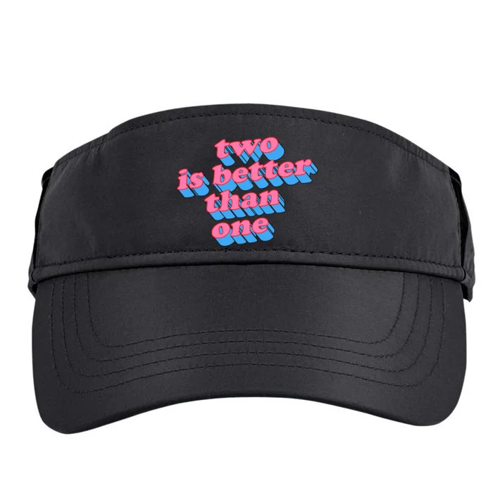 Two Is Better Than One Valentine Adult Drive Performance Visor