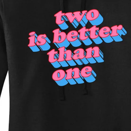 Two Is Better Than One Valentine Women's Pullover Hoodie