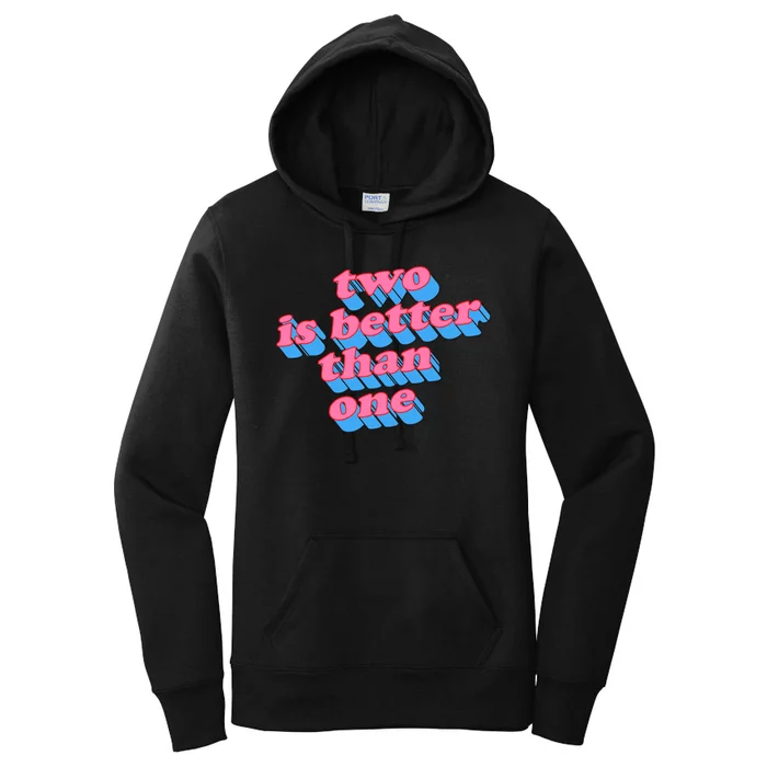 Two Is Better Than One Valentine Women's Pullover Hoodie