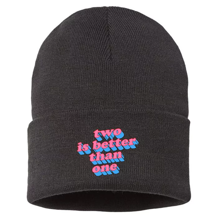 Two Is Better Than One Valentine Sustainable Knit Beanie