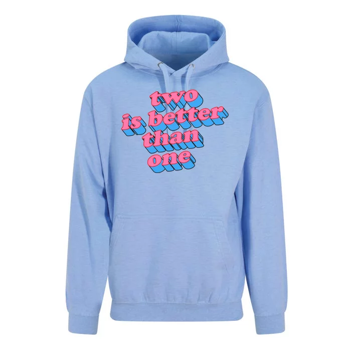 Two Is Better Than One Valentine Unisex Surf Hoodie