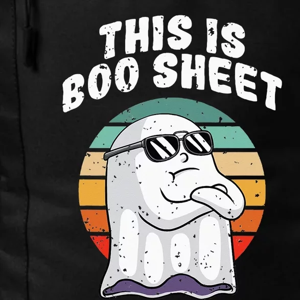 This Is Boo Sheet Funny Halloween Costume Ghost Pun Humor Daily Commute Backpack