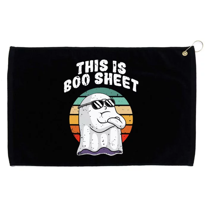 This Is Boo Sheet Funny Halloween Costume Ghost Pun Humor Grommeted Golf Towel