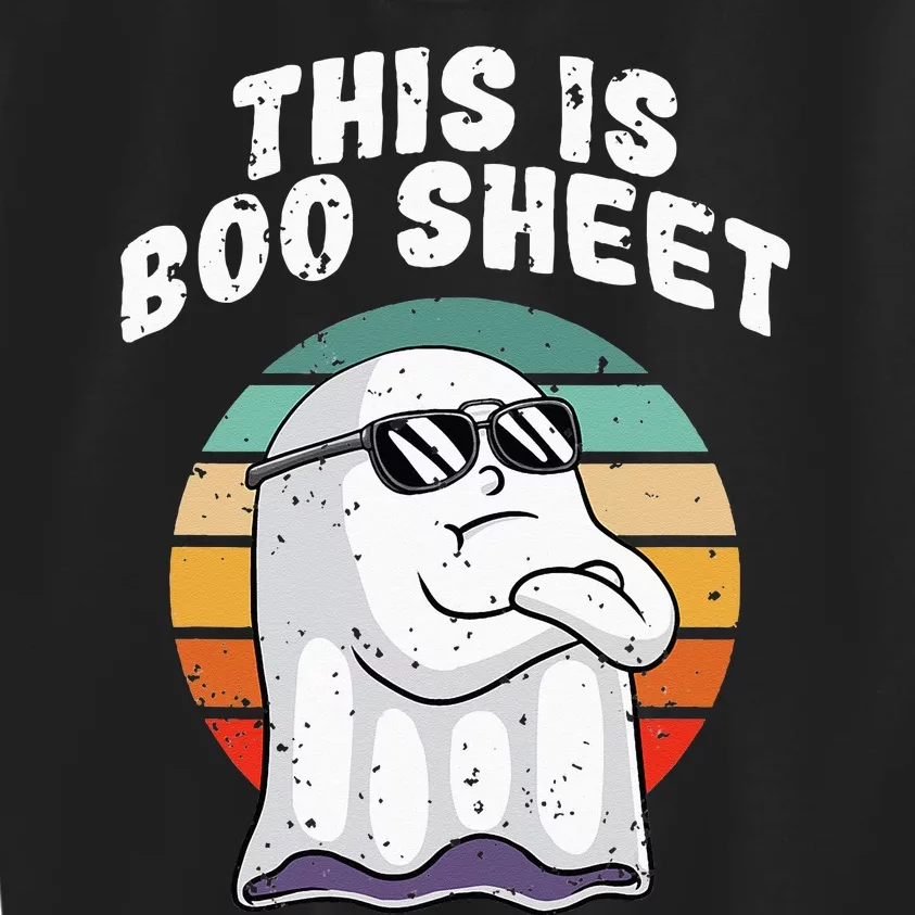 This Is Boo Sheet Funny Halloween Costume Ghost Pun Humor Kids Sweatshirt