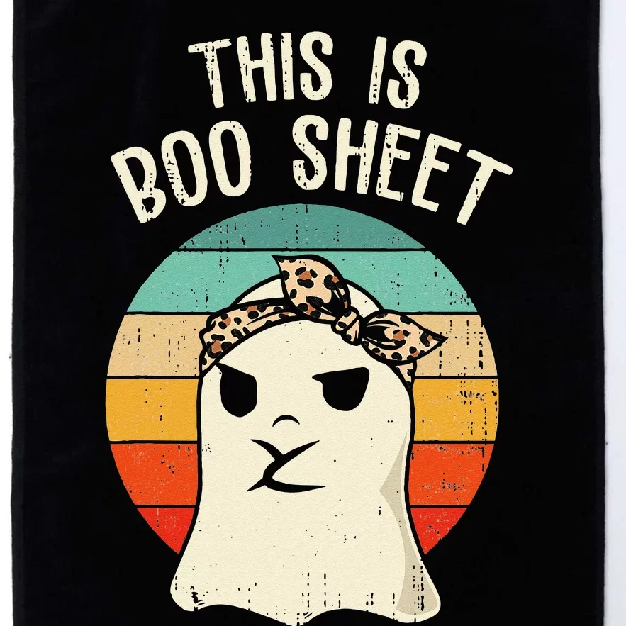 This Is Boo Sheet Ghost Retro Ghost Halloween Leopard Platinum Collection Golf Towel