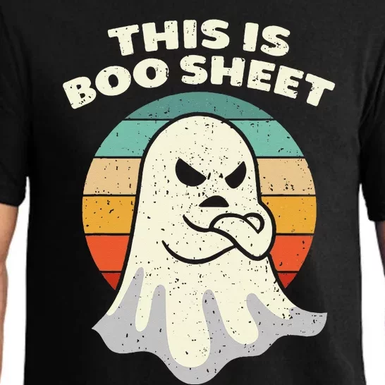 This Is Boo Sheet Ghost Retro Halloween Costume Pajama Set