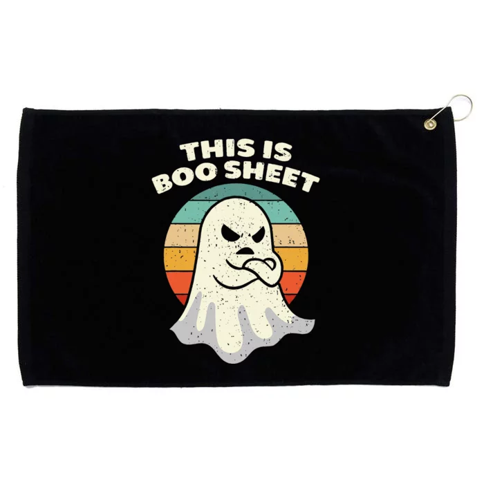 This Is Boo Sheet Ghost Retro Halloween Costume Grommeted Golf Towel