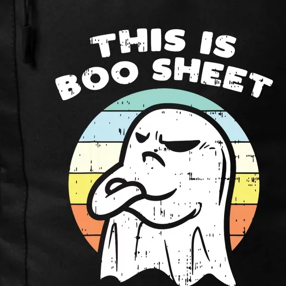 This Is Boo Sheet Ghost Retro Halloween Costume Daily Commute Backpack