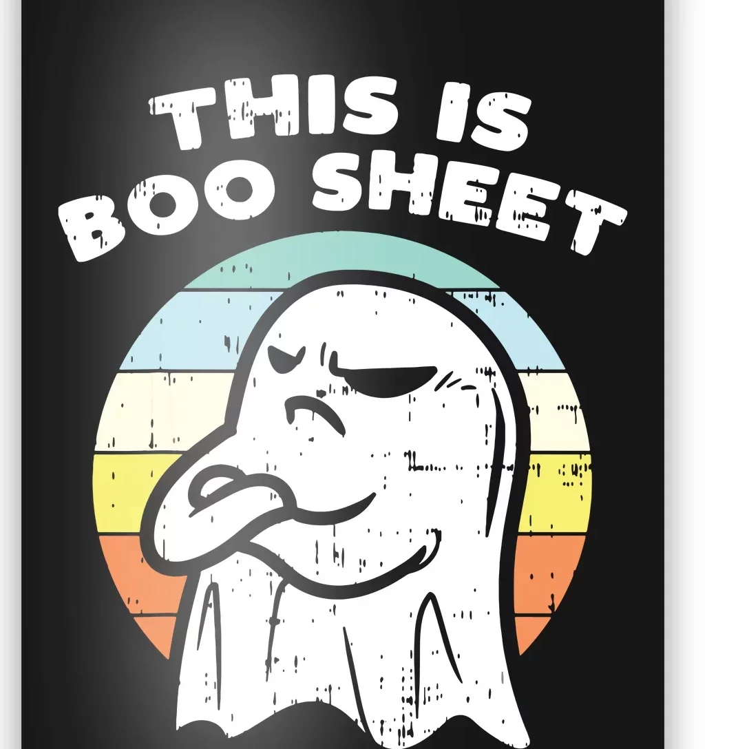 This Is Boo Sheet Ghost Retro Halloween Costume Poster