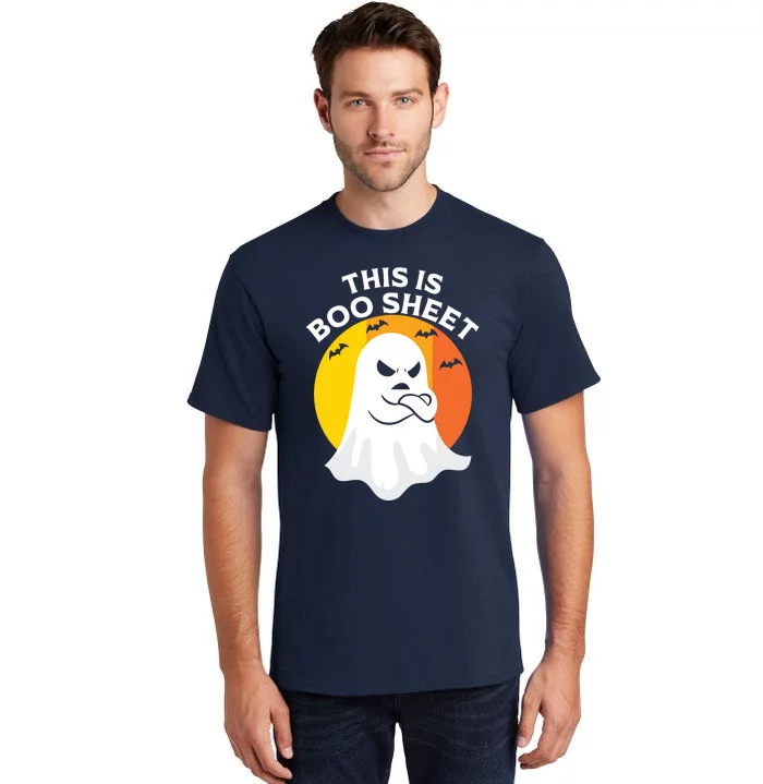 This Is Boo Sheet Ghost Retro Halloween Costume Tall T-Shirt