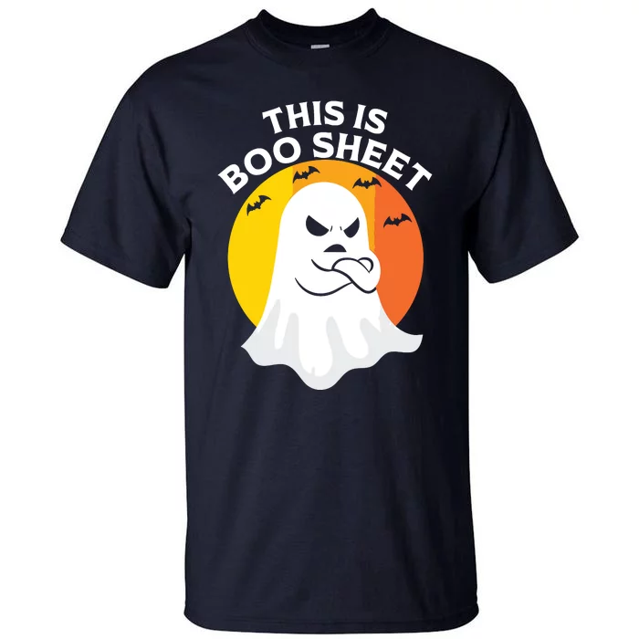 This Is Boo Sheet Ghost Retro Halloween Costume Tall T-Shirt