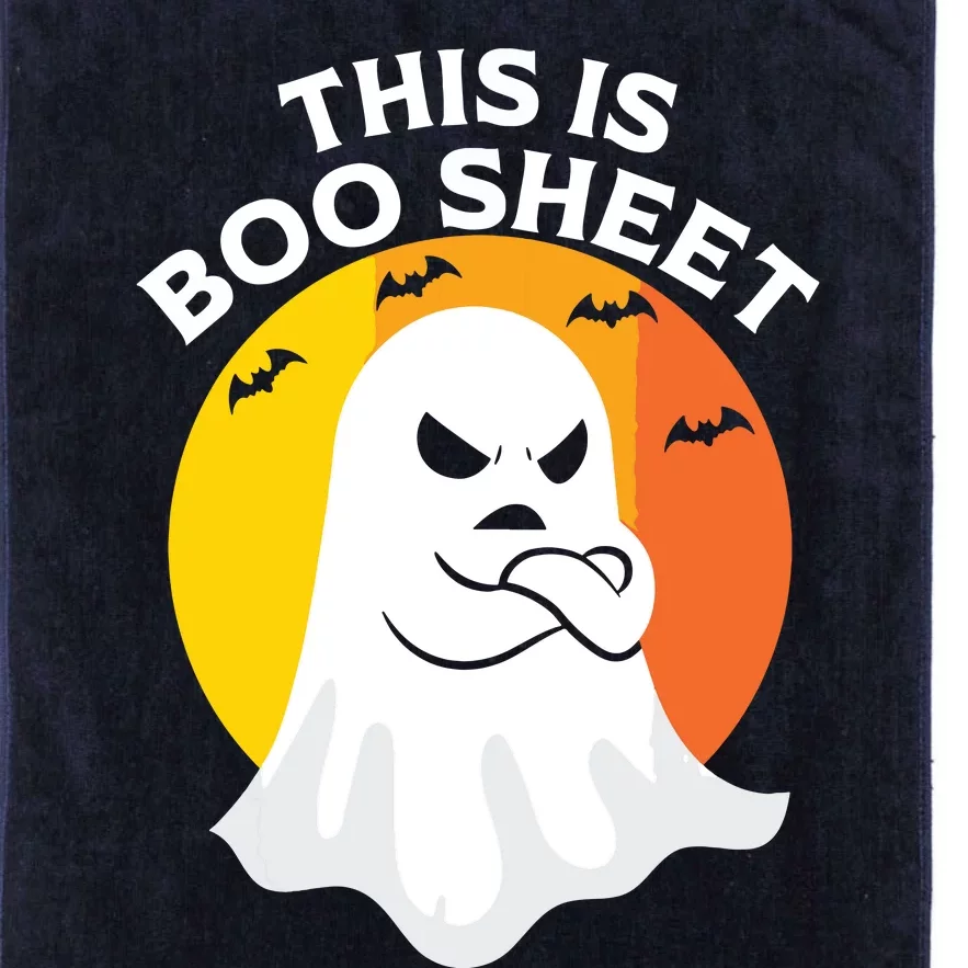 This Is Boo Sheet Ghost Retro Halloween Costume Platinum Collection Golf Towel