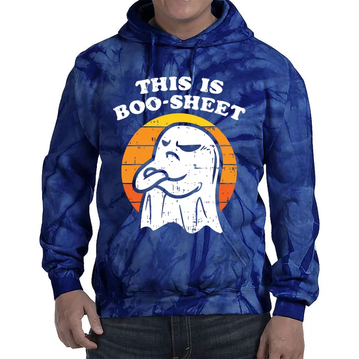 This Is Boosheet Ghost Halloween Tie Dye Hoodie