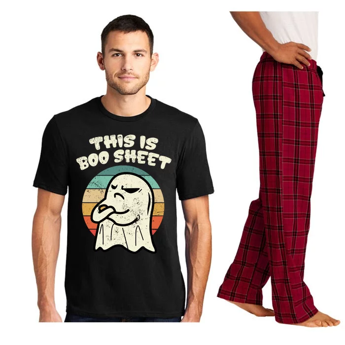 This Is Boo Sheet Ghost Retro Halloween Costume Pajama Set