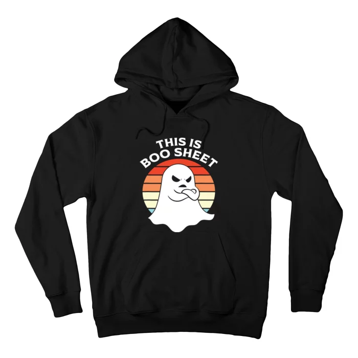 This Is Boo Sheet Ghost Retro Halloween Costume Hoodie