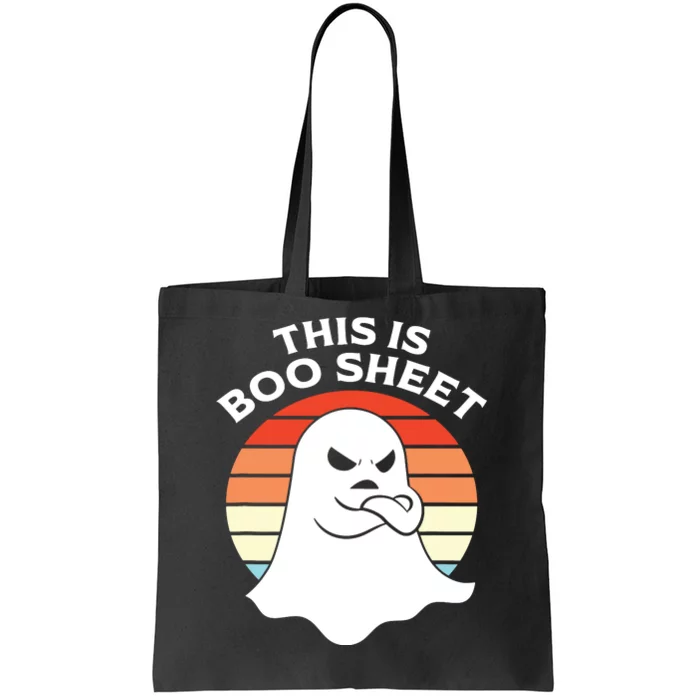 This Is Boo Sheet Ghost Retro Halloween Costume Tote Bag