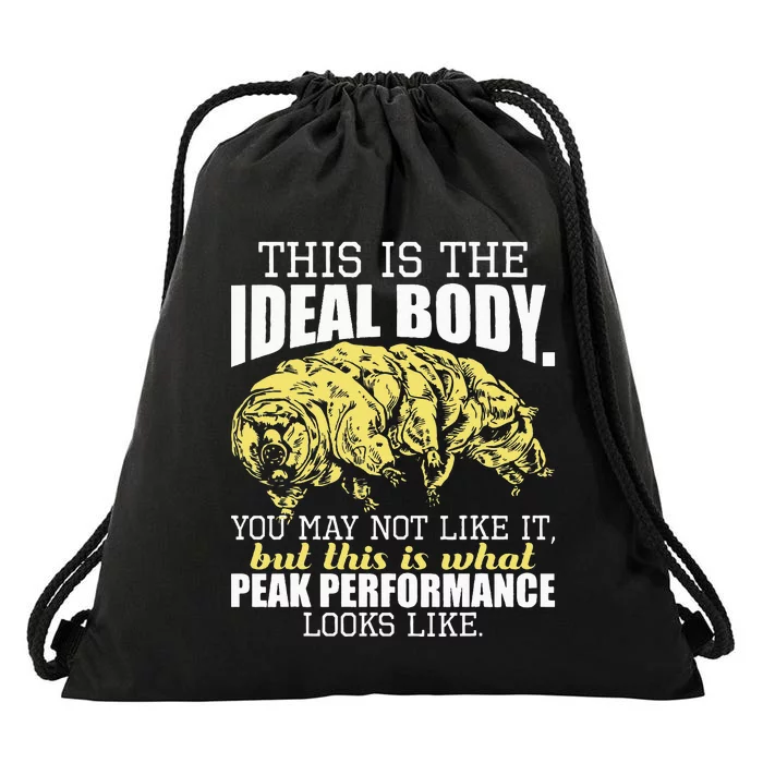 The Ideal Body You May Not Like It Tardigrade Moss Piglet Drawstring Bag