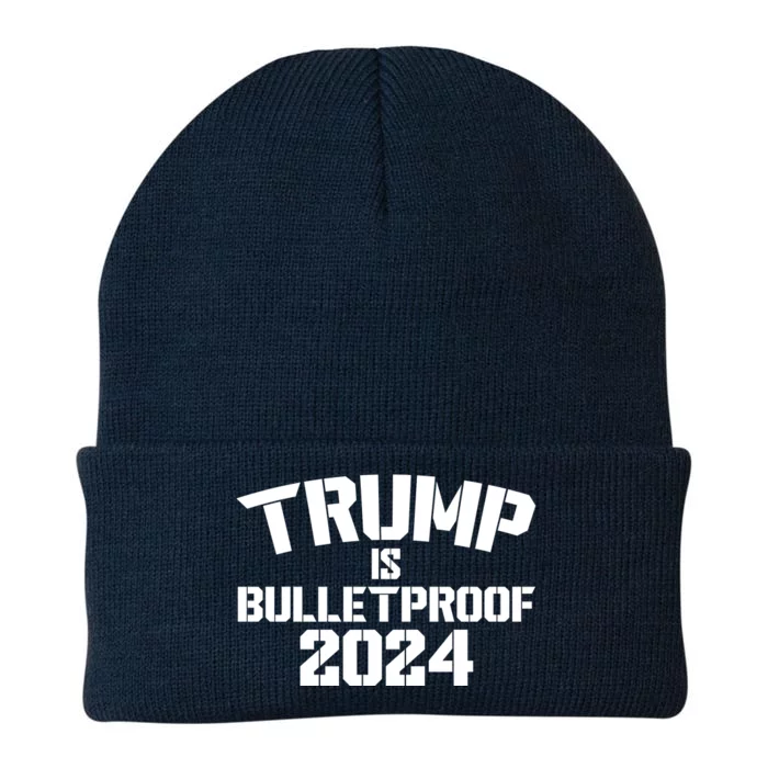 Trump Is Bulletproof 2024 Fight Election Knit Cap Winter Beanie