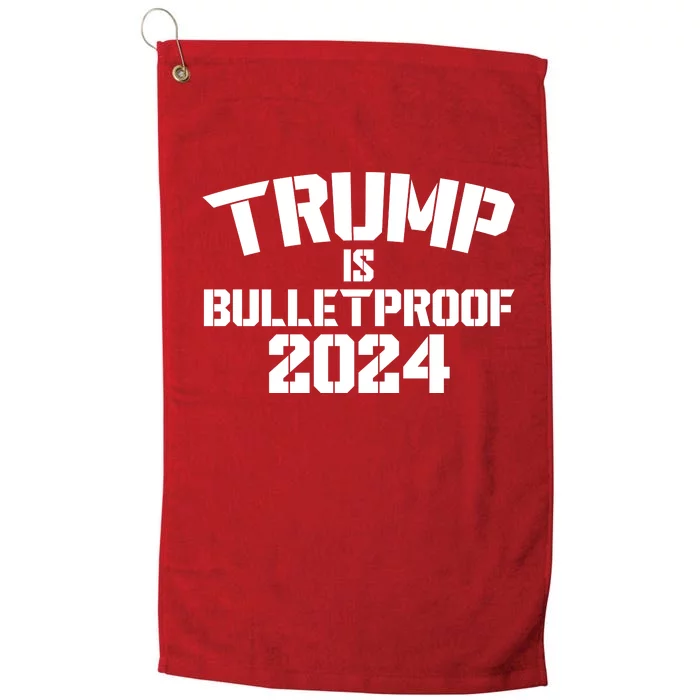 Trump Is Bulletproof 2024 Fight Election Platinum Collection Golf Towel