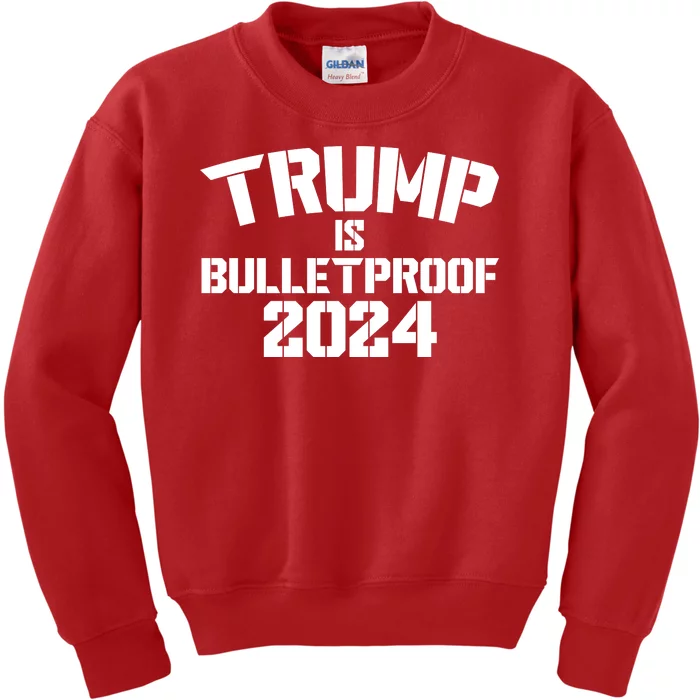 Trump Is Bulletproof 2024 Fight Election Kids Sweatshirt