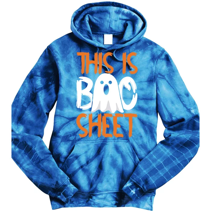 This Is Boo Sheet Funny Halloween Ghost Gift Tie Dye Hoodie