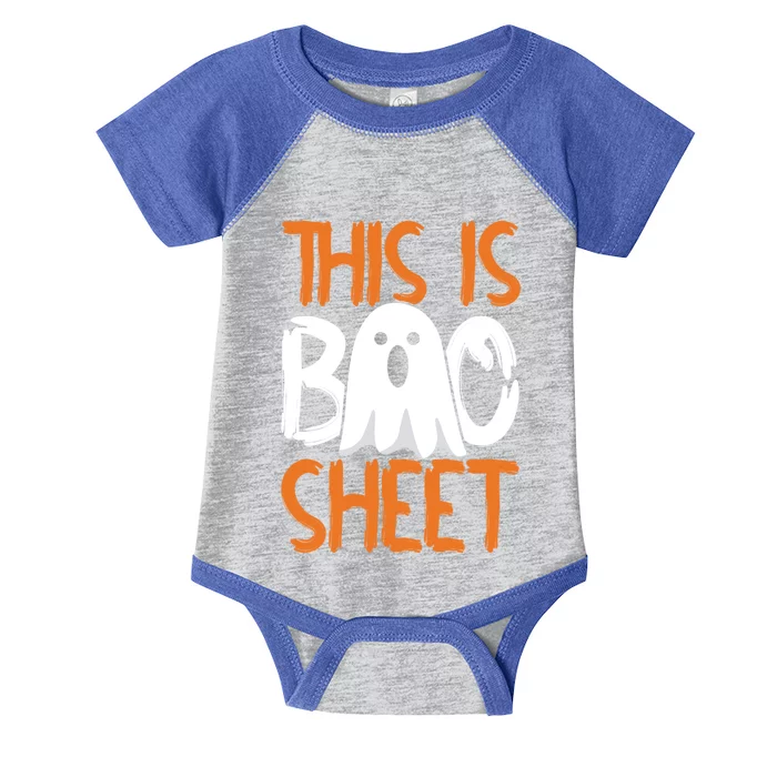 This Is Boo Sheet Funny Halloween Ghost Gift Infant Baby Jersey Bodysuit