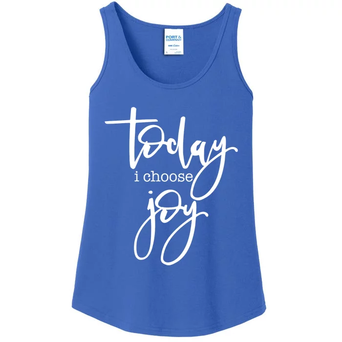 Today I Choose Joy Gift Uplifting Positive Slogan Gift Ladies Essential Tank