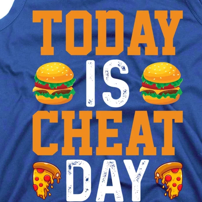 Today Is Cheat Day Hamburger On Cheat Meal Cheat Day Cute Gift Tank Top