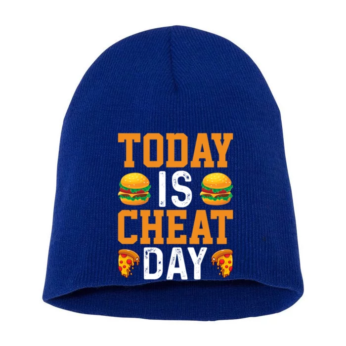 Today Is Cheat Day Hamburger On Cheat Meal Cheat Day Cute Gift Short Acrylic Beanie