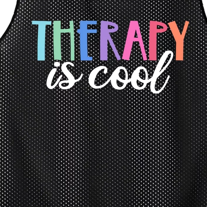 Therapy Is Cool Self Care Mental Health Matters Awareness Mesh Reversible Basketball Jersey Tank