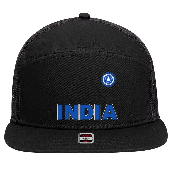 Team India Cricket 7 Panel Mesh Trucker Snapback Hat