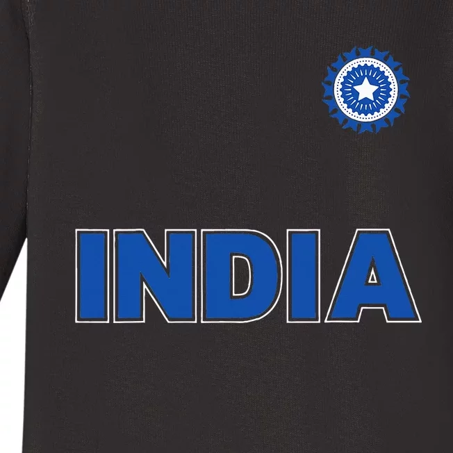 Team India Cricket Baby Long Sleeve Bodysuit