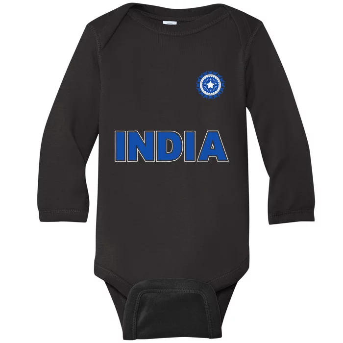 Team India Cricket Baby Long Sleeve Bodysuit