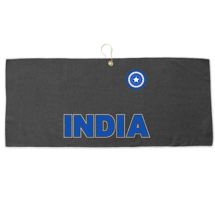 Team India Cricket Large Microfiber Waffle Golf Towel