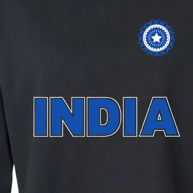 Team India Cricket Cropped Pullover Crew