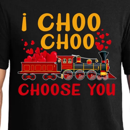 Train I Choo Choo Choose You Valentines Day Funny Gift Cool Gift Pajama Set