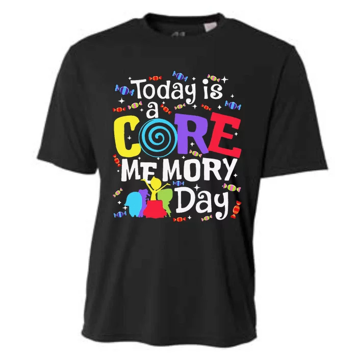 Today Is @ Core Memory Day Funny Emotions Out Funny Gift Cooling Performance Crew T-Shirt