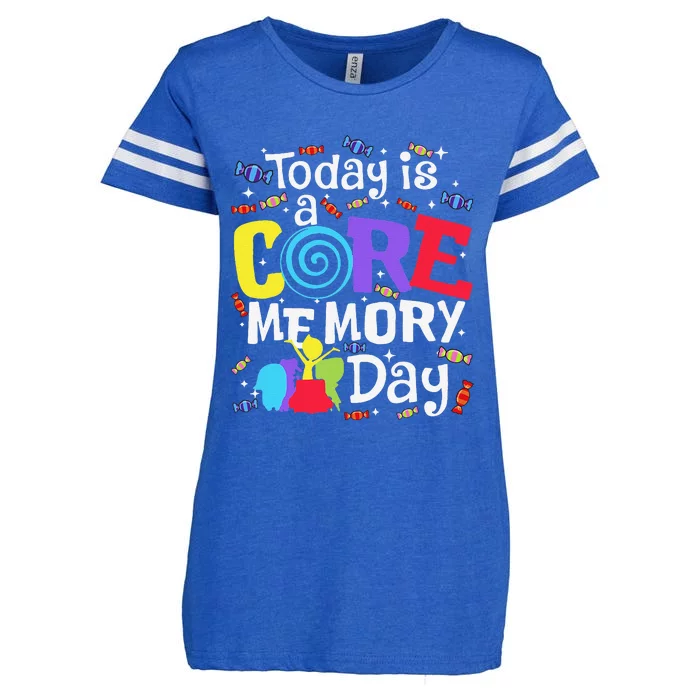 Today Is @ Core Memory Day Funny Emotions Out Funny Gift Enza Ladies Jersey Football T-Shirt