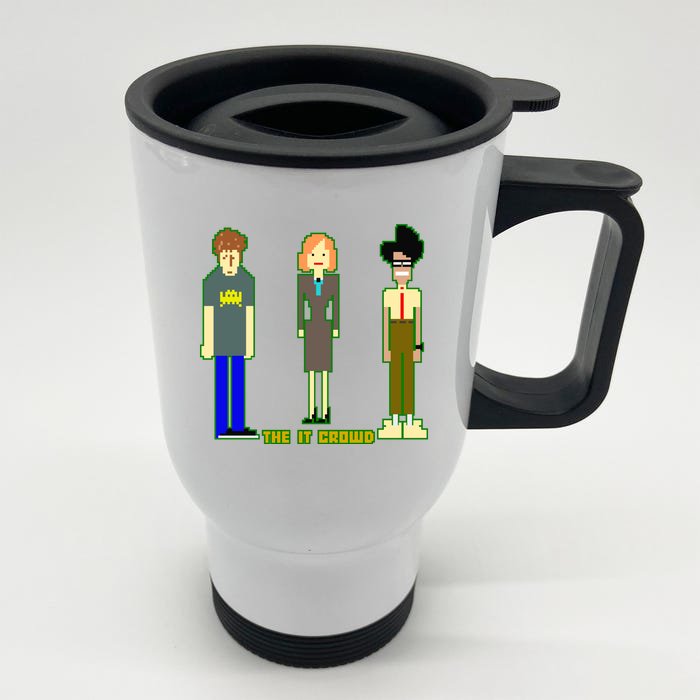 The IT Crowd Front & Back Stainless Steel Travel Mug